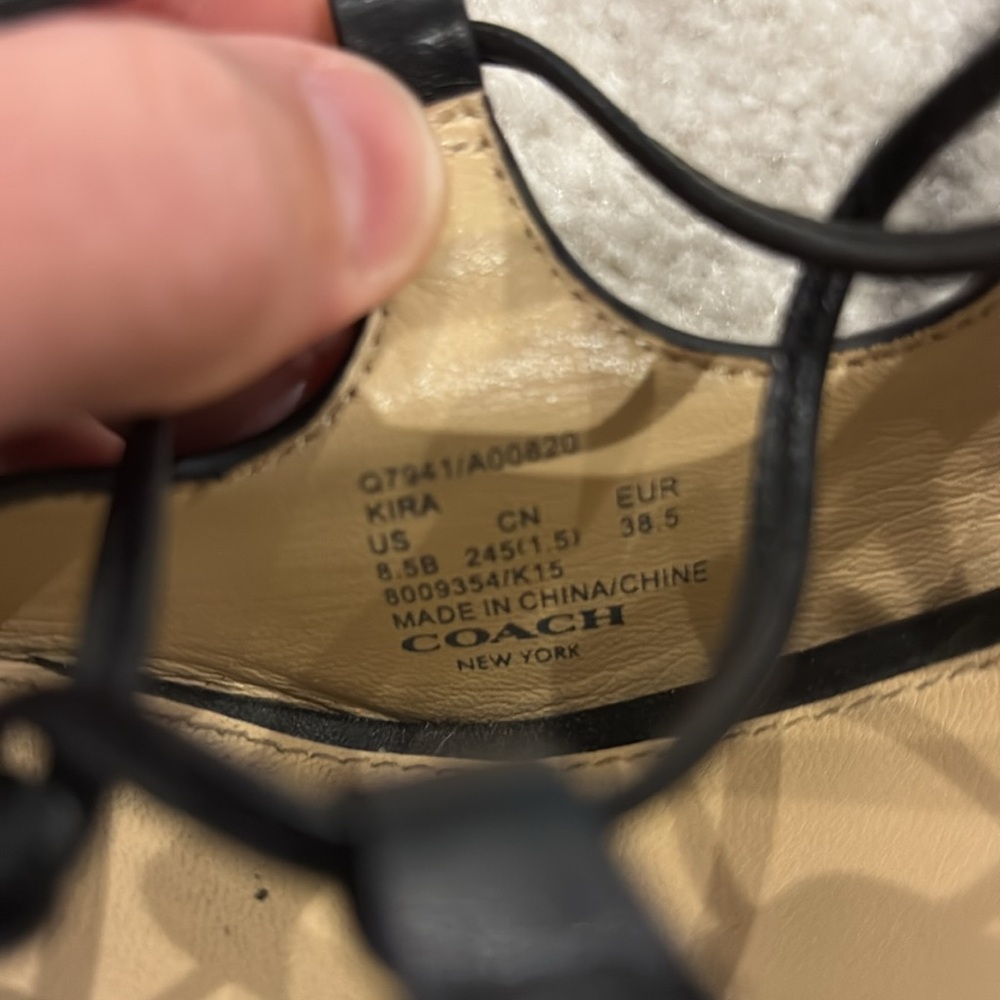 Coach Kira Lace-up stilettos, size 8.5 - Picture 3 of 4